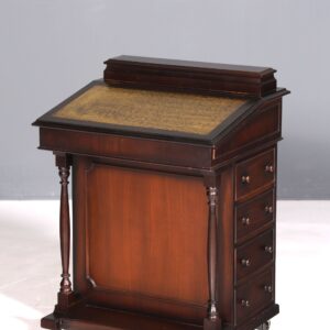 er Englischer Davenport Schreibtisch Desk Sekretär Lederauflage Kommode