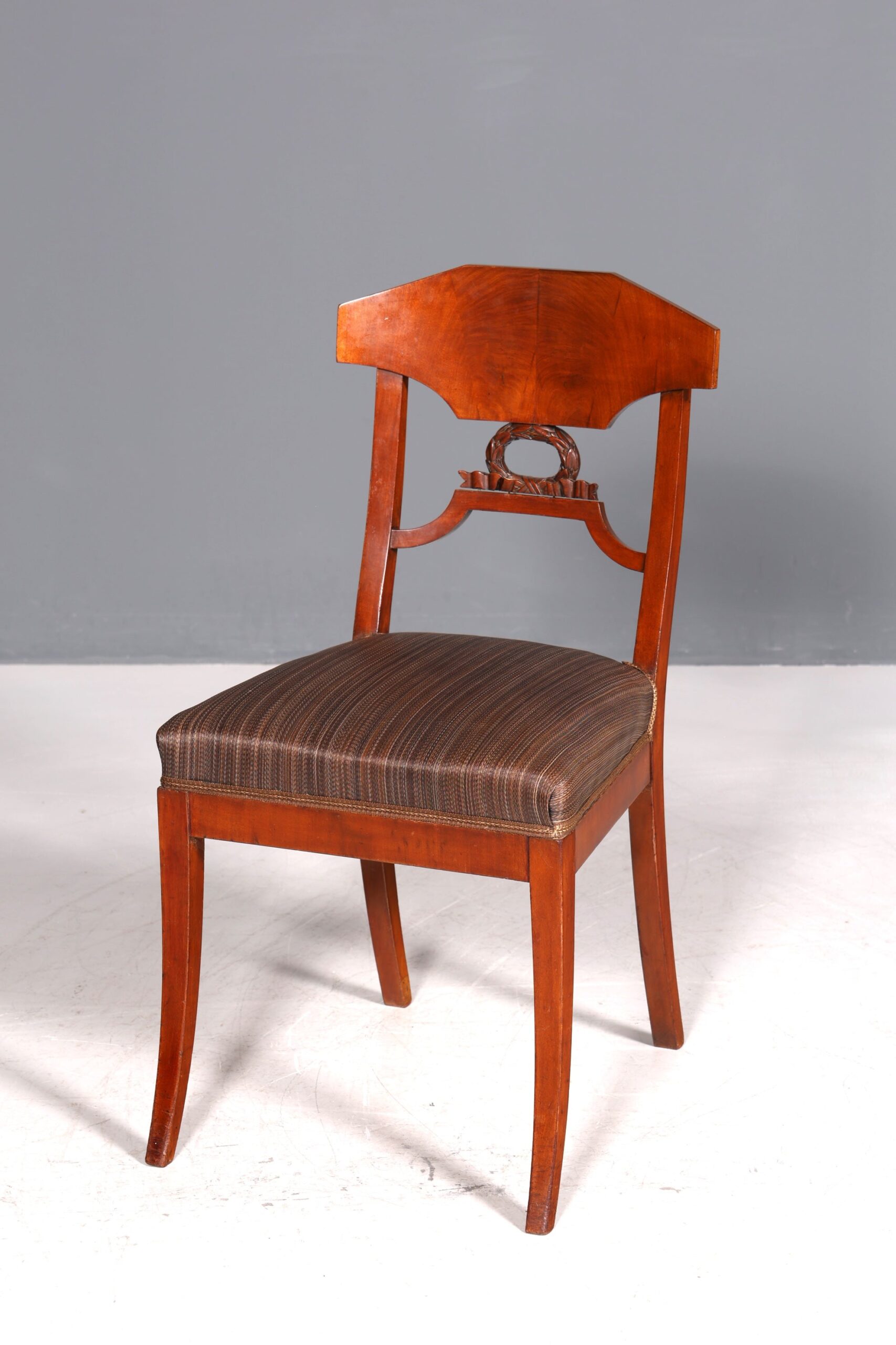 er Biedermeier Stuhl Antik Küchenstuhl echt Holz Sekretär Stuhl Esszimmer Stuhl 2 von 2