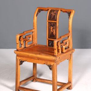 er Chinesischer Armlehnstuhl Stuhl China Ming Stil Qing Dynastie Holzstuhl Asiatische Antik Sekretär Stuhl