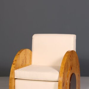 er Art Deco Design Sessel Clubsessel Birke Armlehnsessel 2 von 2