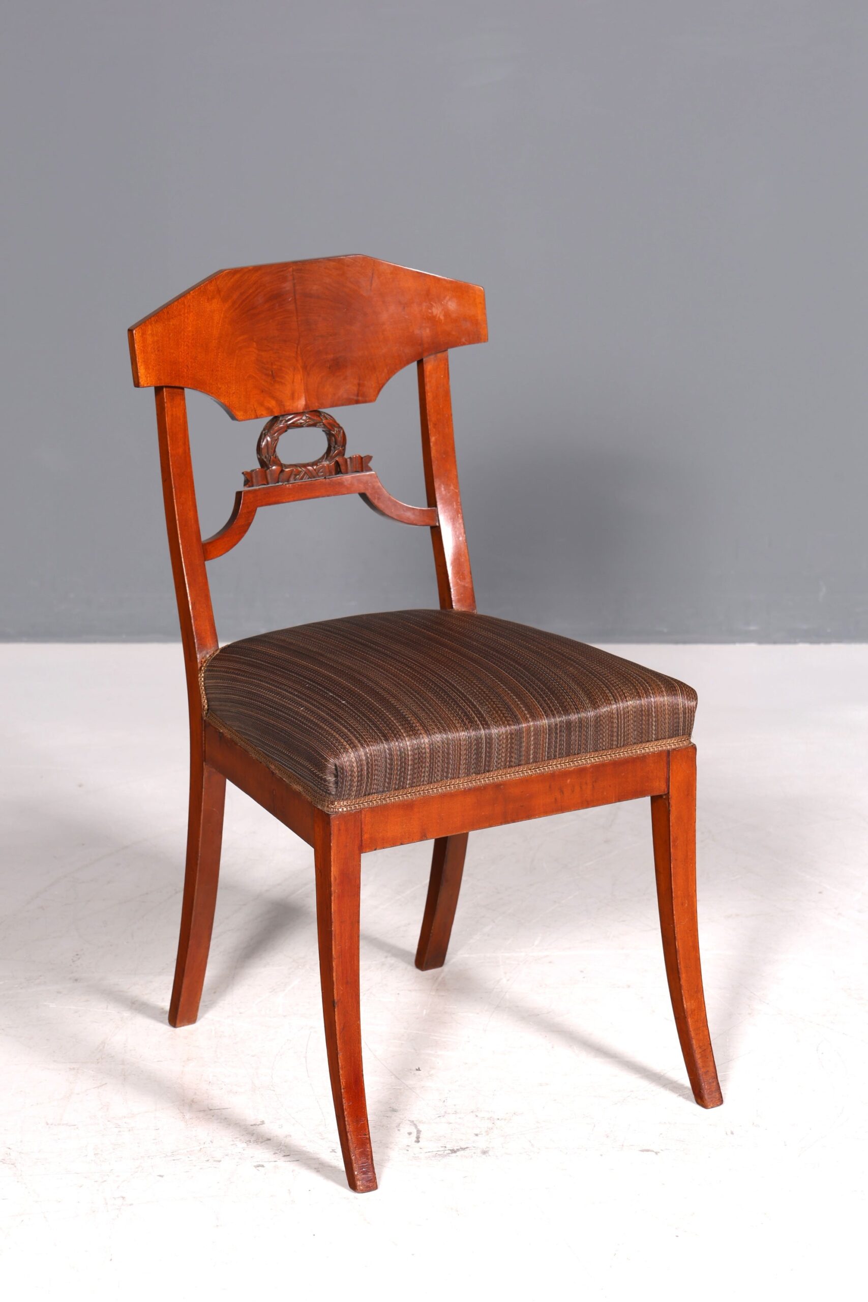 er Biedermeier Stuhl Antik Küchenstuhl echt Holz Sekretär Stuhl Esszimmer Stuhl 2 von 2 - Image 2