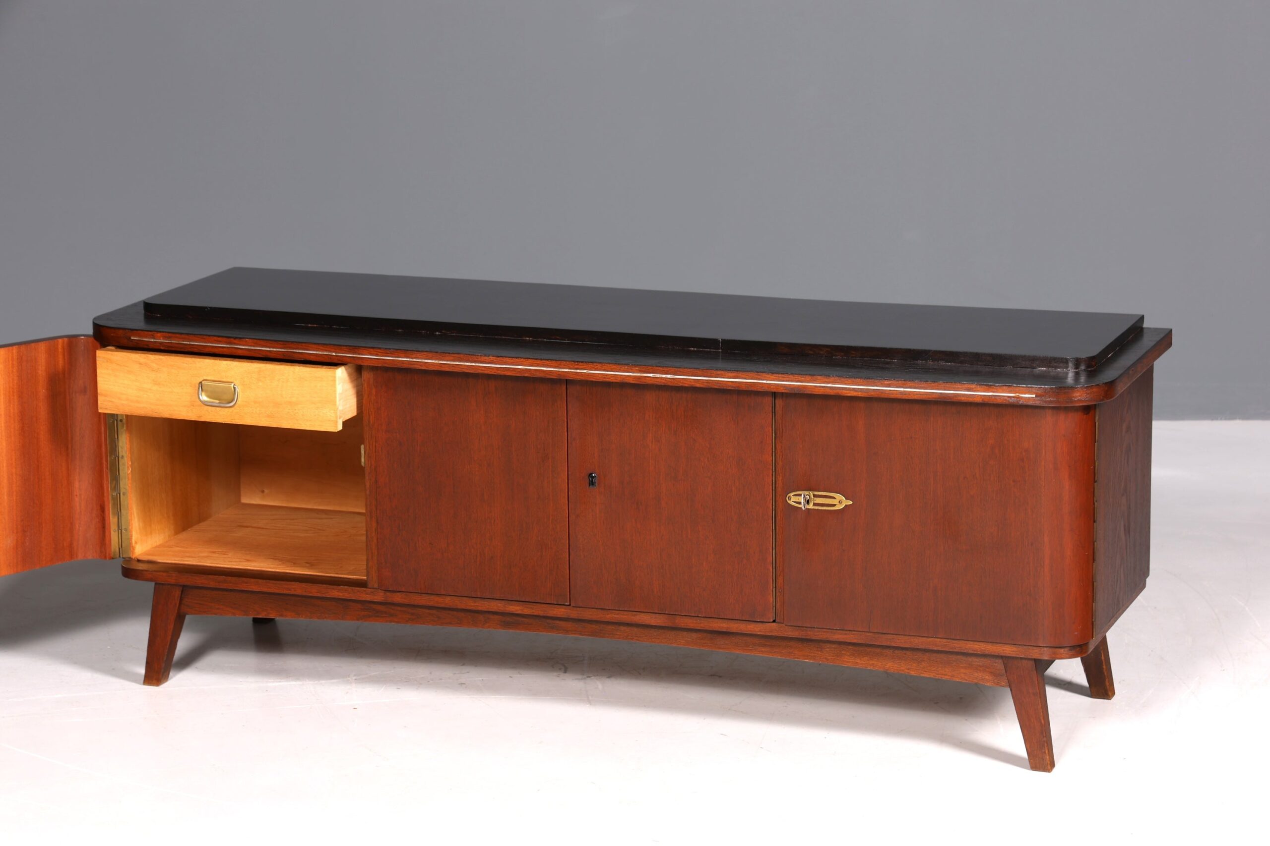 es Mid Century Sideboard TV Kommode Schrank Longboard 60s - Image 2