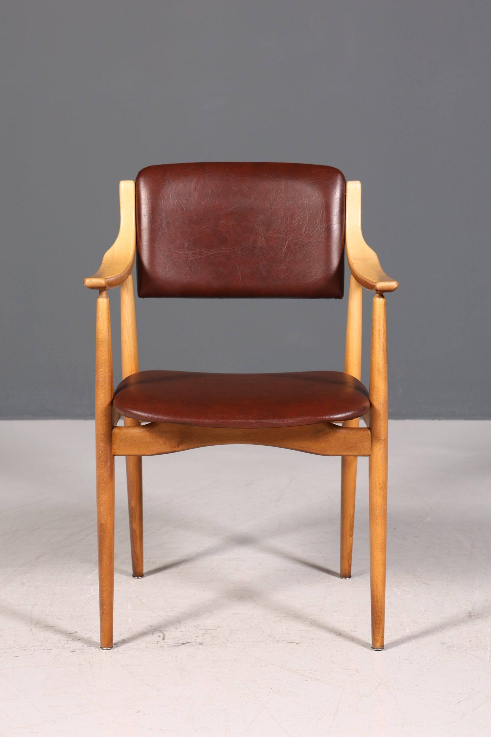 Stilvoller Mid Century Stuhl Sekretär Stuhl Danish Design Küchenstuhl Esszimmer Stuhl - Image 3