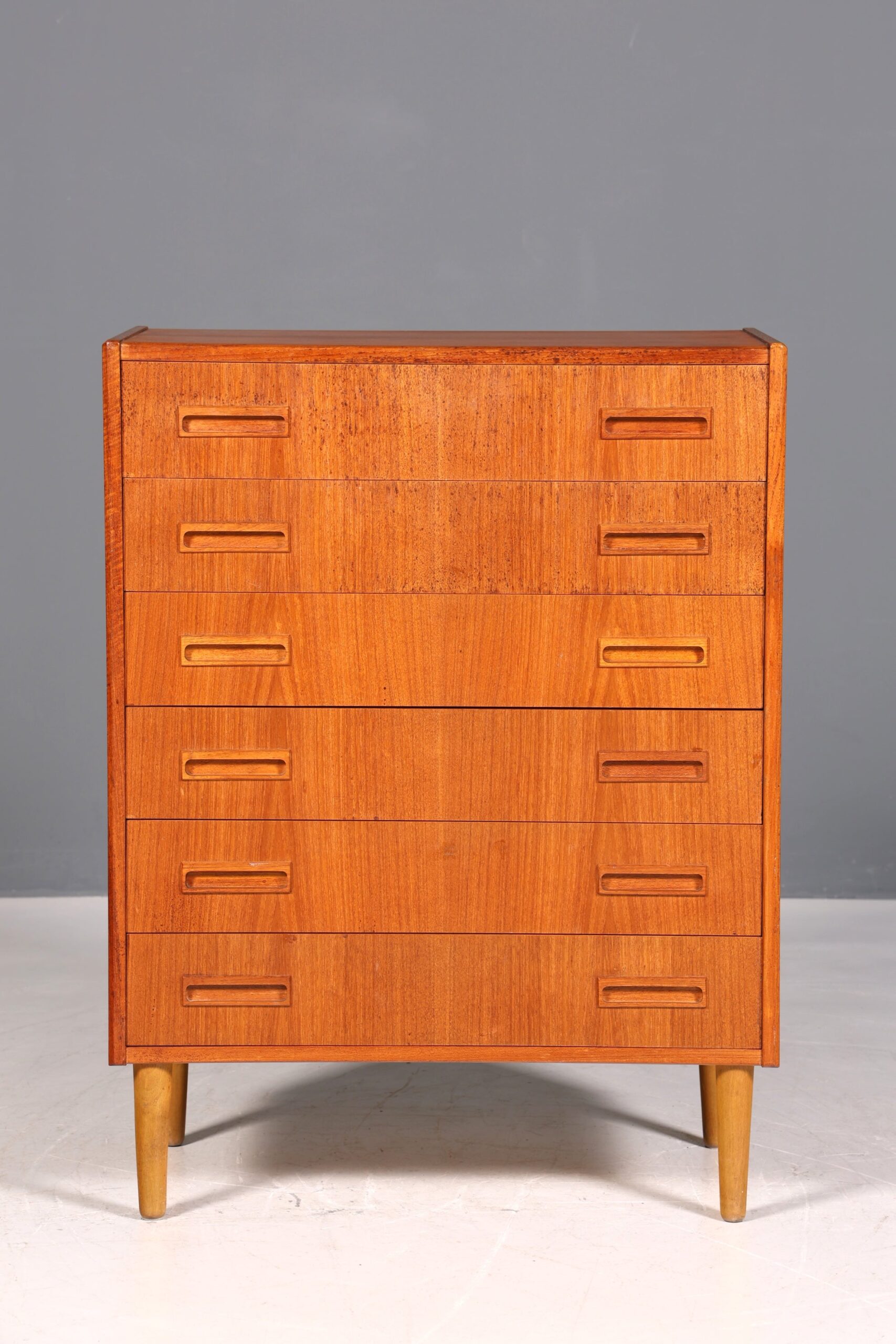 e Mid Century Kommode Teak Holz Vertiko Danish Design Schrank Schubladenkommode - Image 3