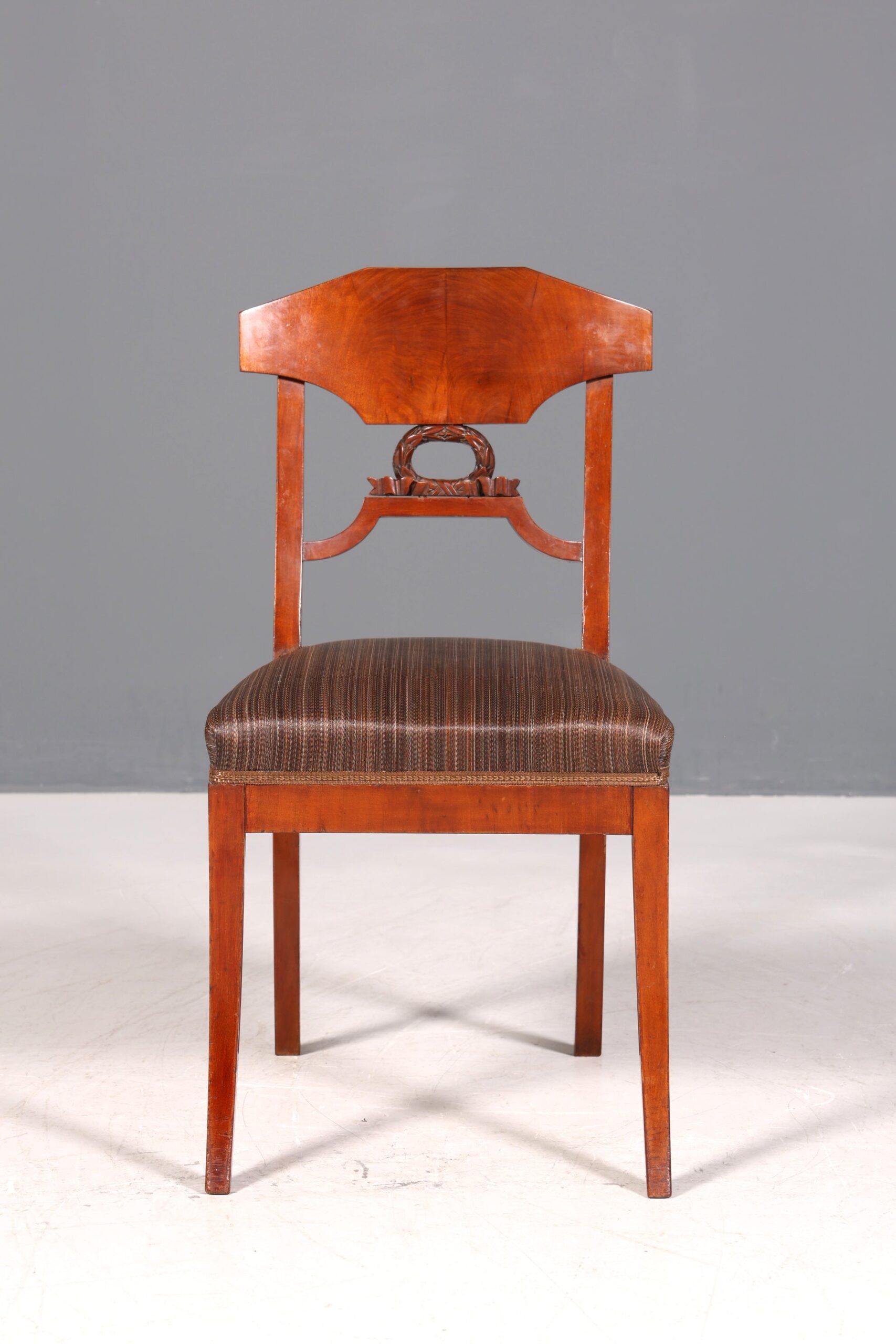 er Biedermeier Stuhl Antik Küchenstuhl echt Holz Sekretär Stuhl Esszimmer Stuhl 2 von 2 - Image 3