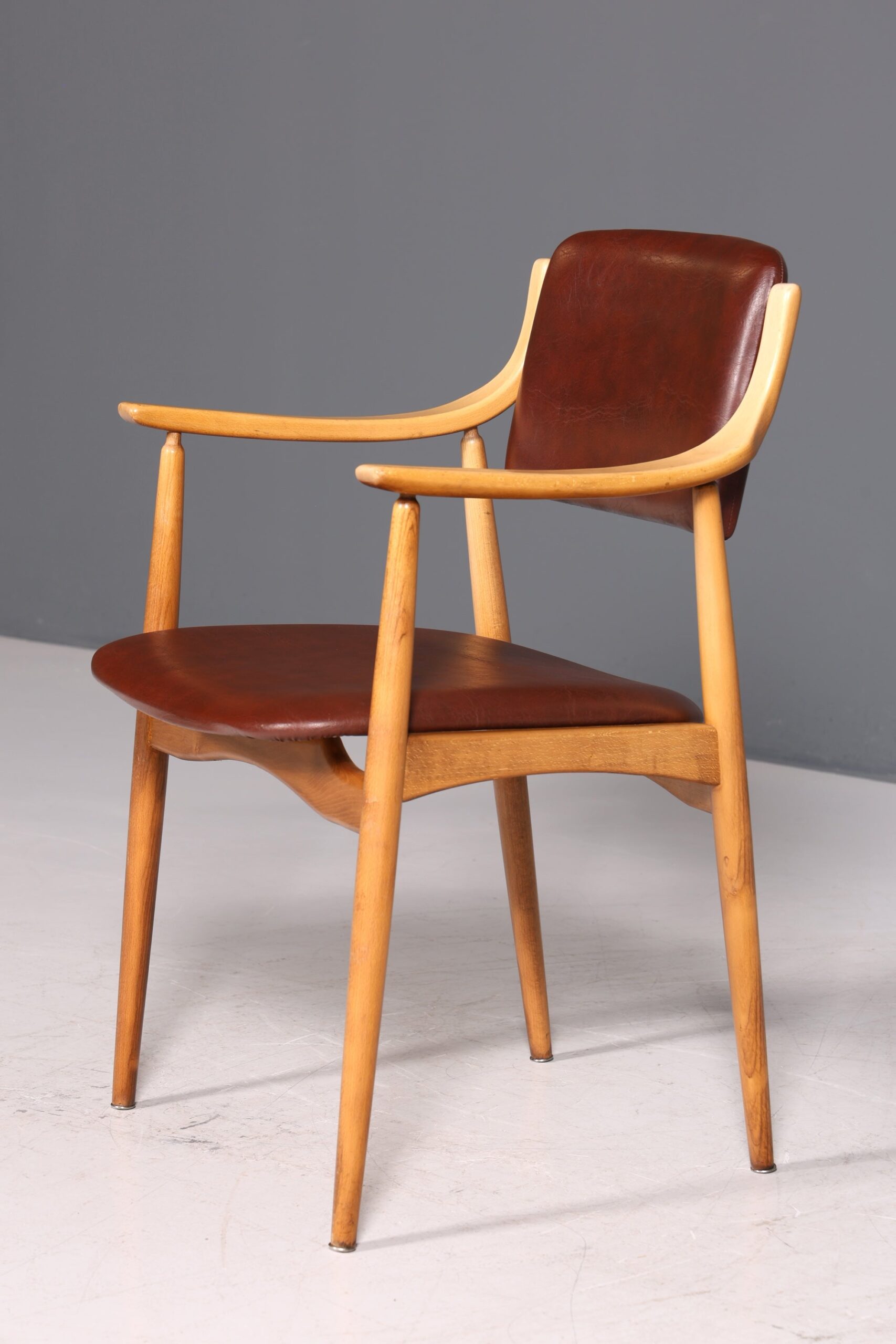 Stilvoller Mid Century Stuhl Sekretär Stuhl Danish Design Küchenstuhl Esszimmer Stuhl - Image 4