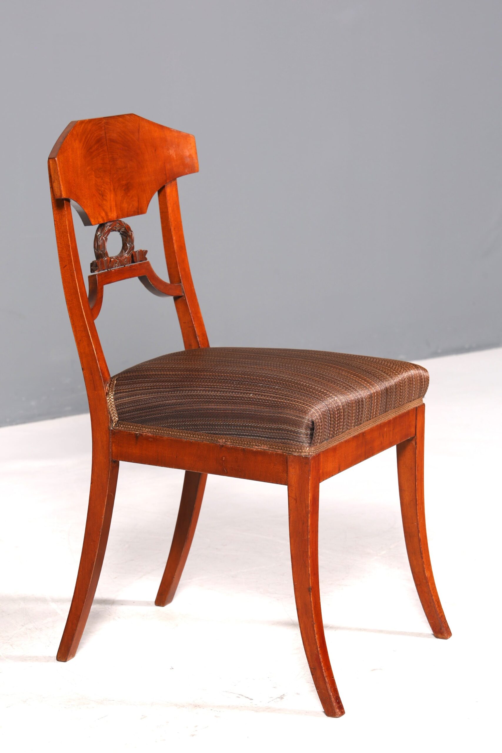 er Biedermeier Stuhl Antik Küchenstuhl echt Holz Sekretär Stuhl Esszimmer Stuhl 2 von 2 - Image 5