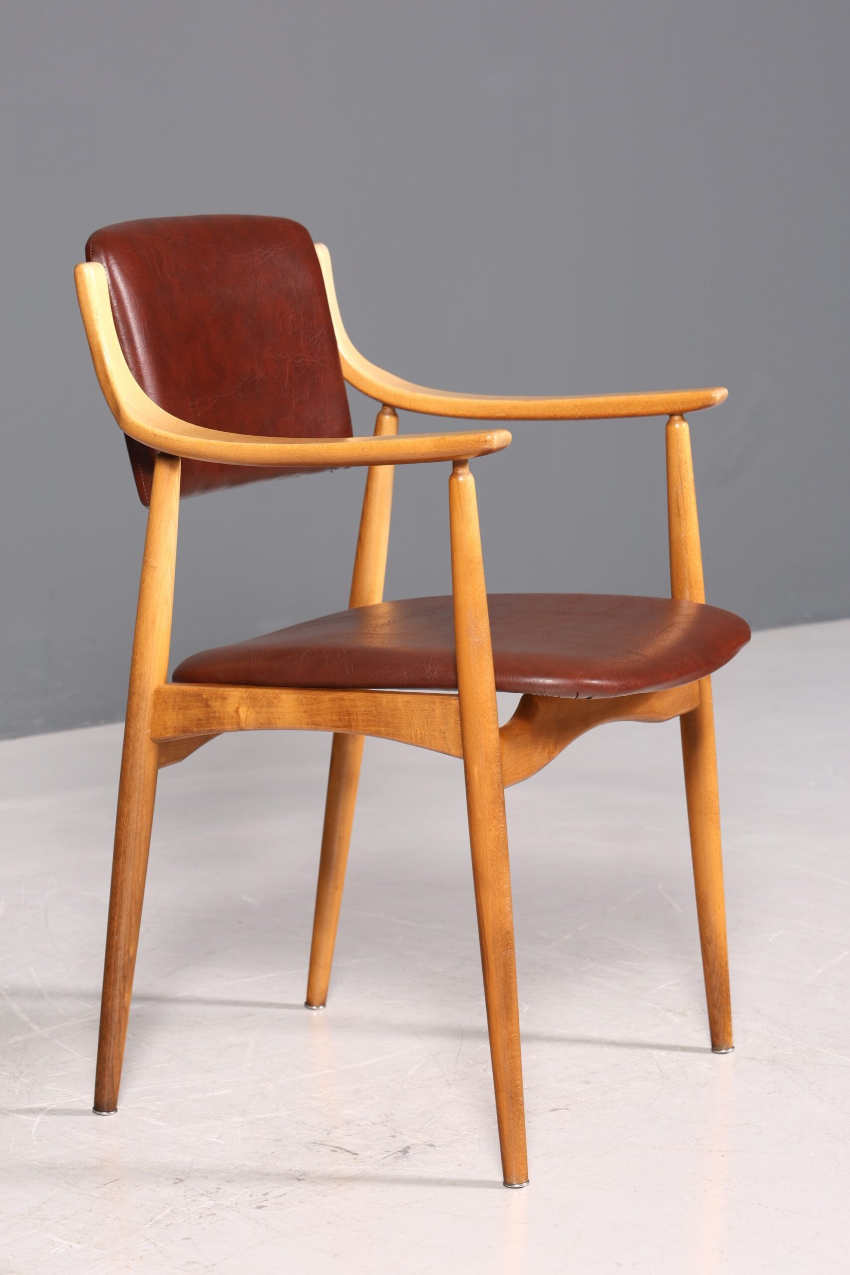 Stilvoller Mid Century Stuhl Sekretär Stuhl Danish Design Küchenstuhl Esszimmer Stuhl - Image 5