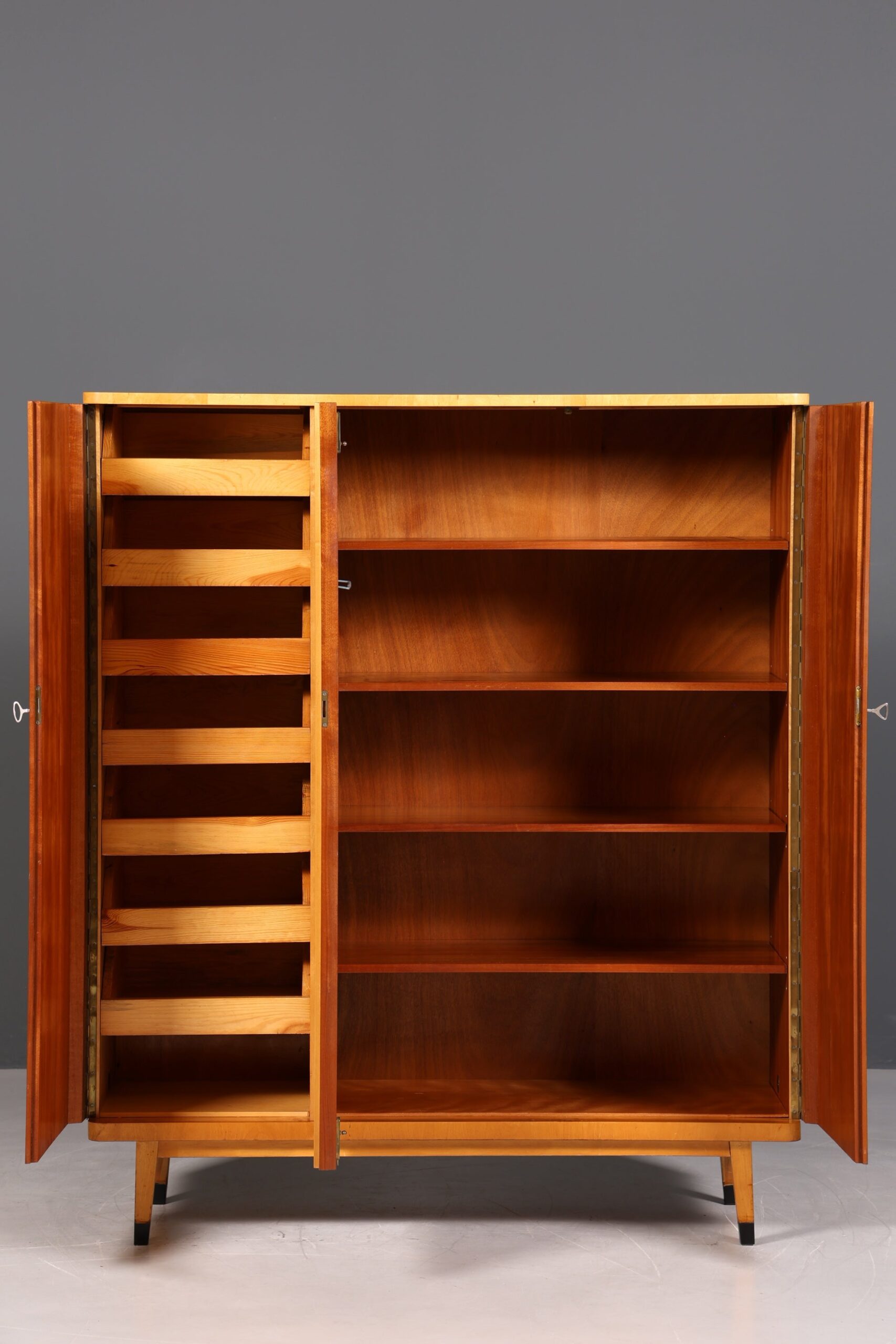 er Mid Century Schrank 60er Jahre Kleiderschrank Wäscheschrank Aktenschrank - Image 5