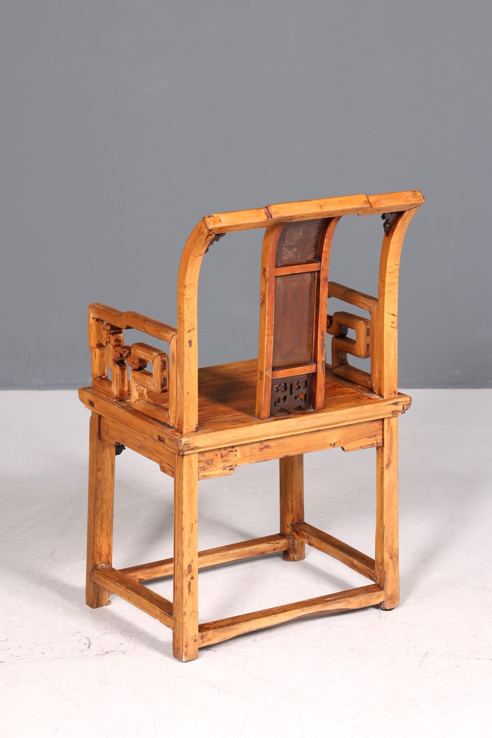 er Chinesischer Armlehnstuhl Stuhl China Ming Stil Qing Dynastie Holzstuhl Asiatische Antik Sekretär Stuhl - Image 6