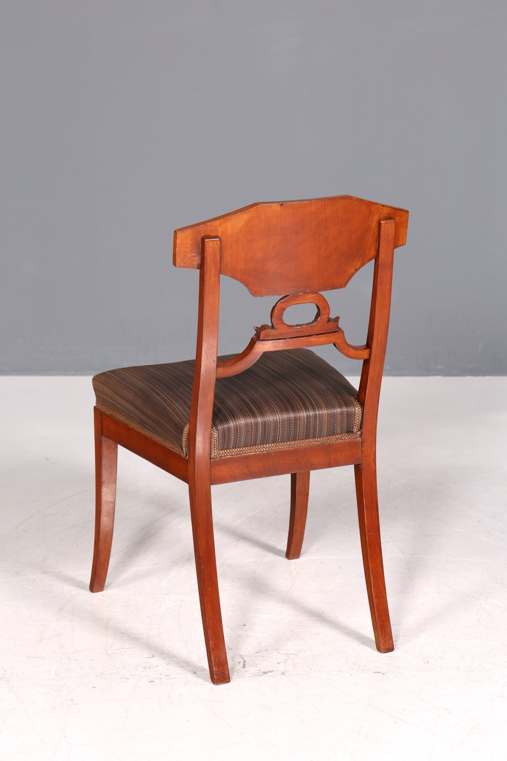 er Biedermeier Stuhl Antik Küchenstuhl echt Holz Sekretär Stuhl Esszimmer Stuhl 2 von 2 - Image 6
