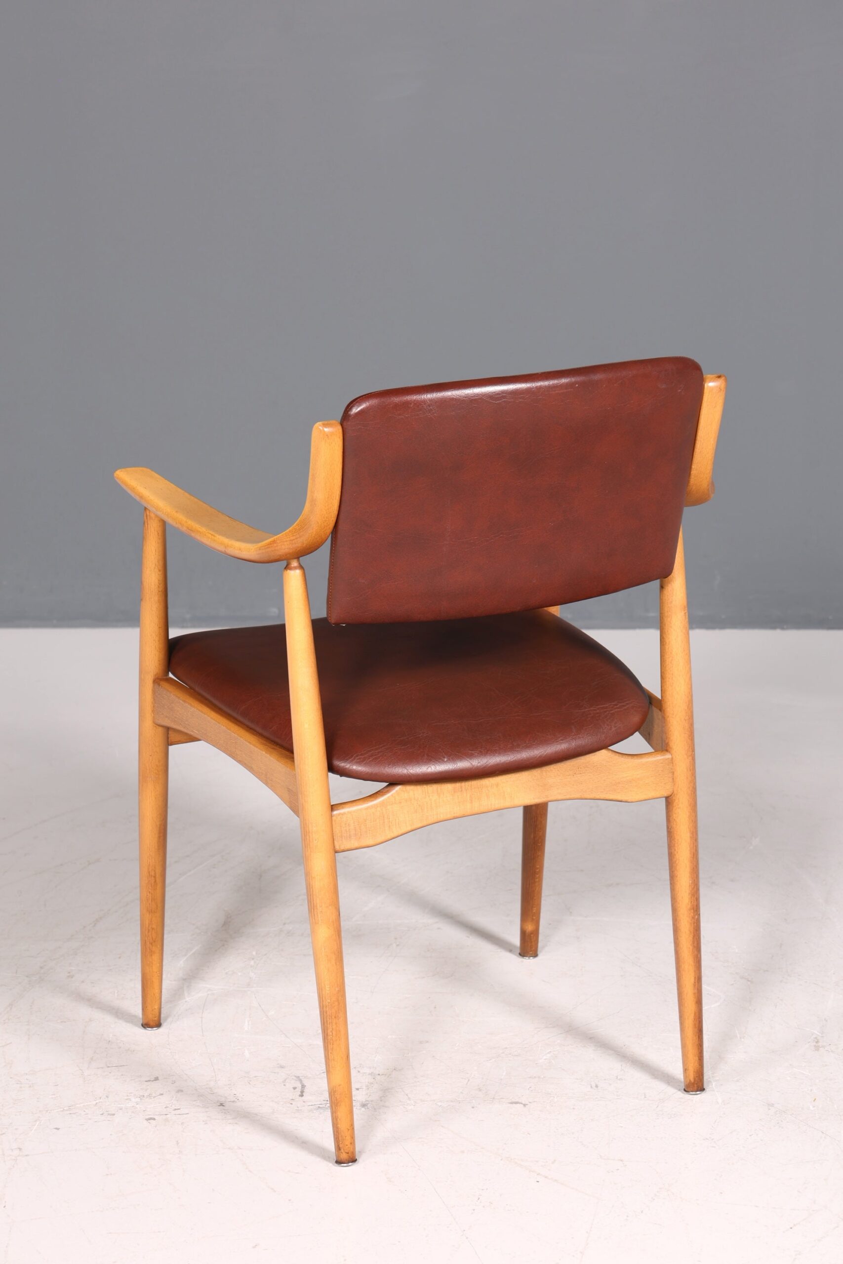 Stilvoller Mid Century Stuhl Sekretär Stuhl Danish Design Küchenstuhl Esszimmer Stuhl - Image 6