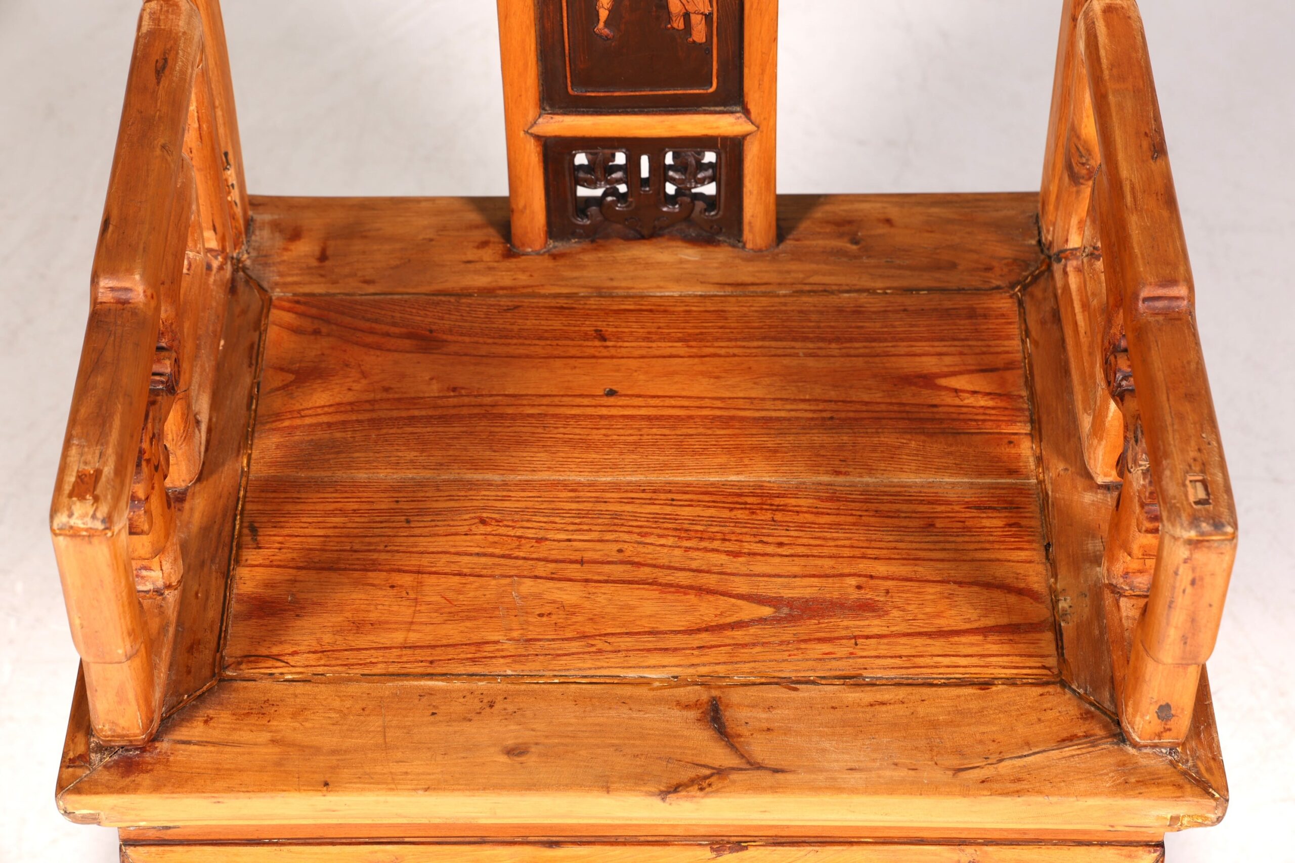 er Chinesischer Armlehnstuhl Stuhl China Ming Stil Qing Dynastie Holzstuhl Asiatische Antik Sekretär Stuhl - Image 7