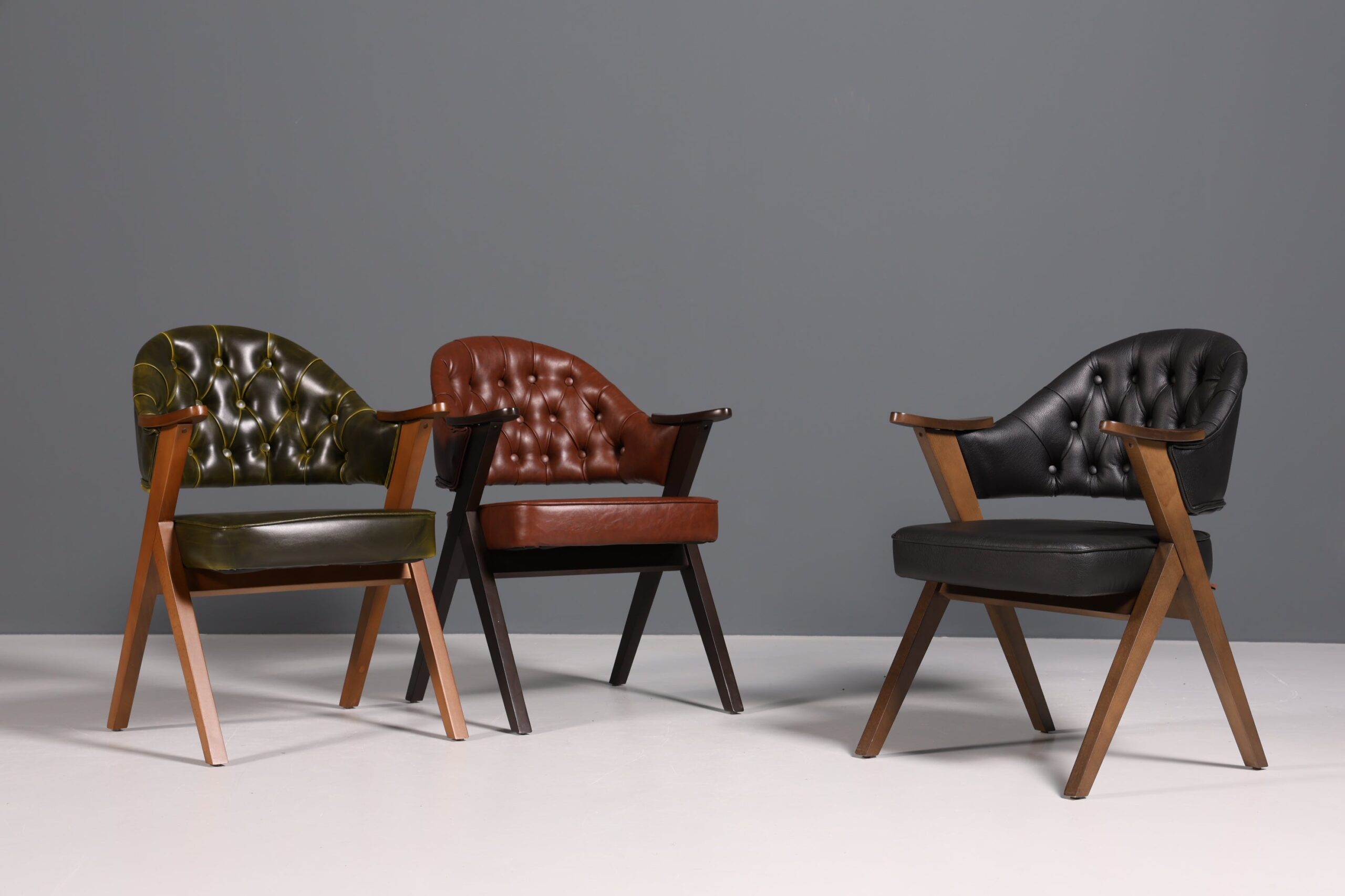 Luxuriöser "Manchester Black" Stuhl Chesterfield Stil Bürostuhl Esszimmerstuhl Lounge Stuhl - Image 10