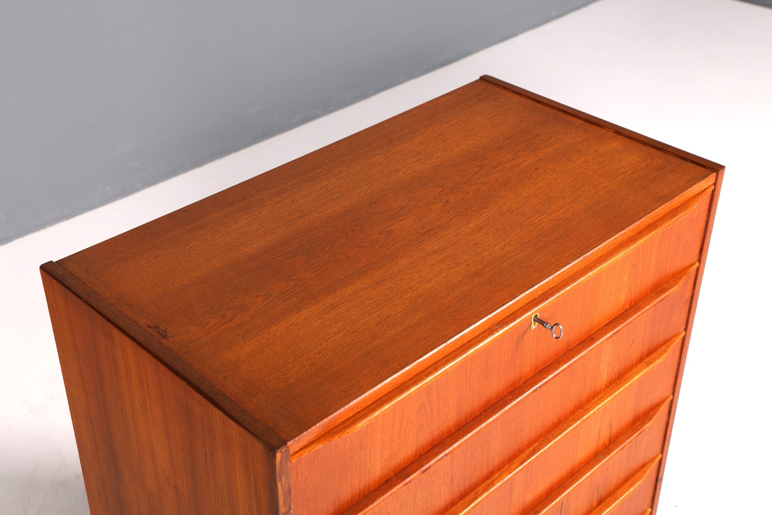 e Mid Century Kommode Teak Holz Sideboard Schubladen Kommode - Image 7