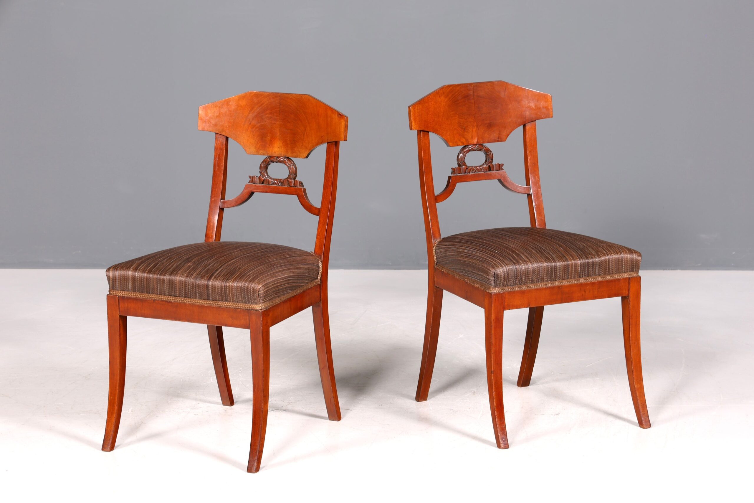 er Biedermeier Stuhl Antik Küchenstuhl echt Holz Sekretär Stuhl Esszimmer Stuhl 2 von 2 - Image 9